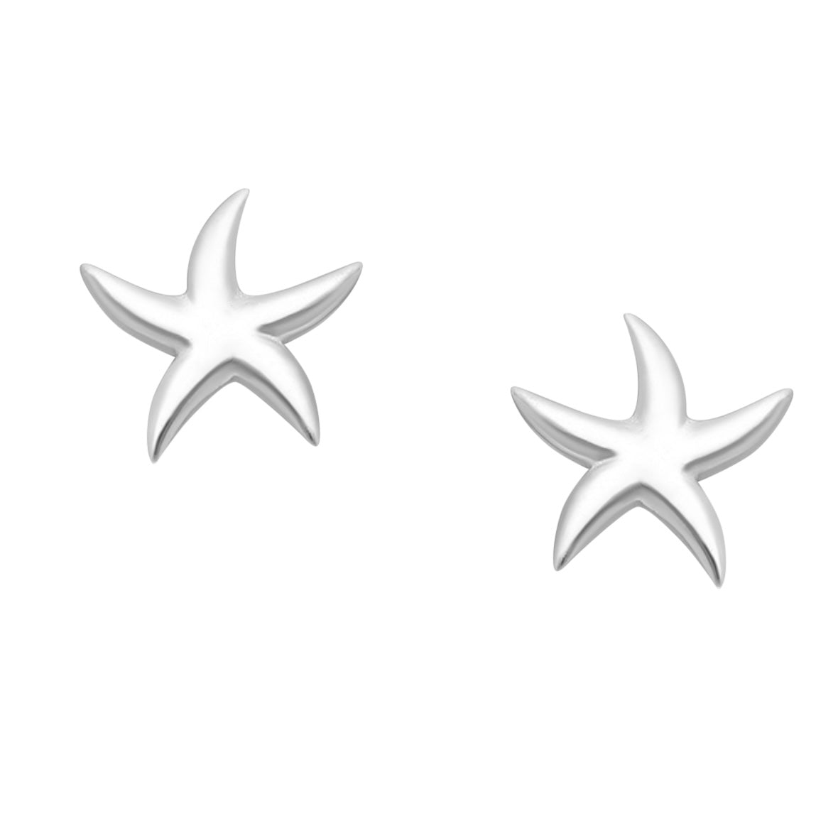 Sterling Silver Starfish Stud Earrings