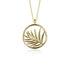 Sterling Silver Beautiful Golden Leaf Pendant Necklace.