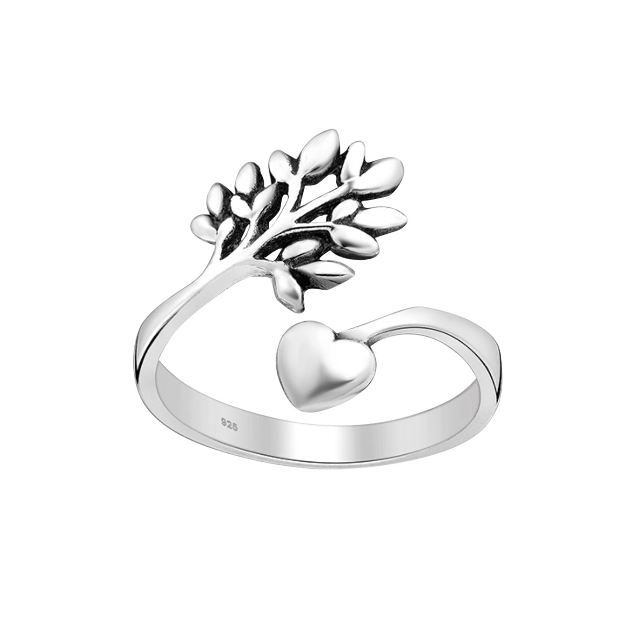 Silver Tree of Life Adjustable Ring