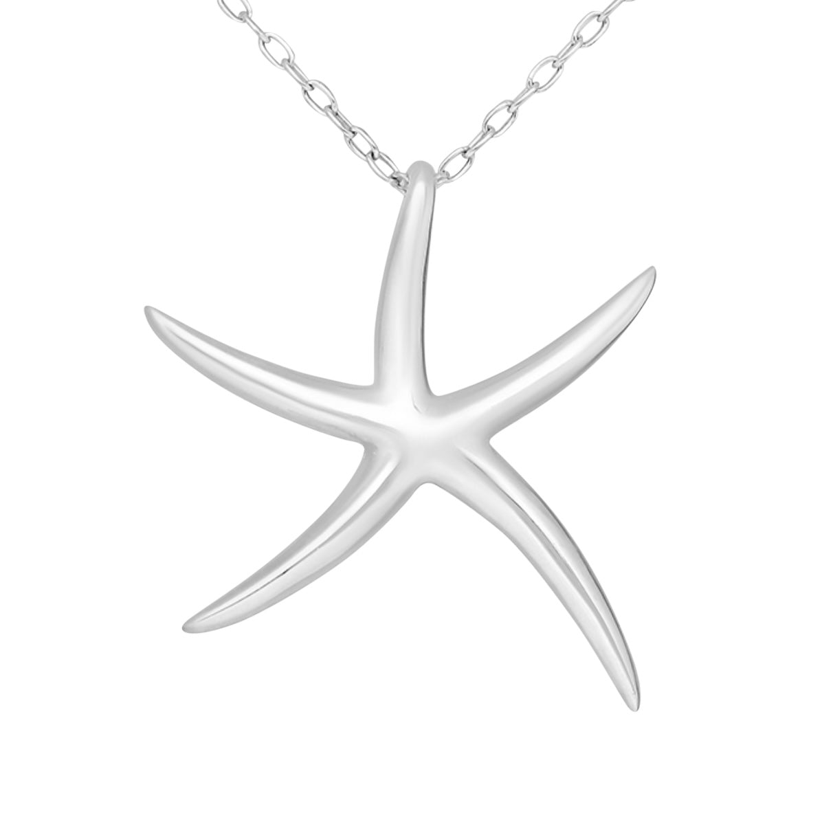 925 Sterling Silver Starfish Pendant