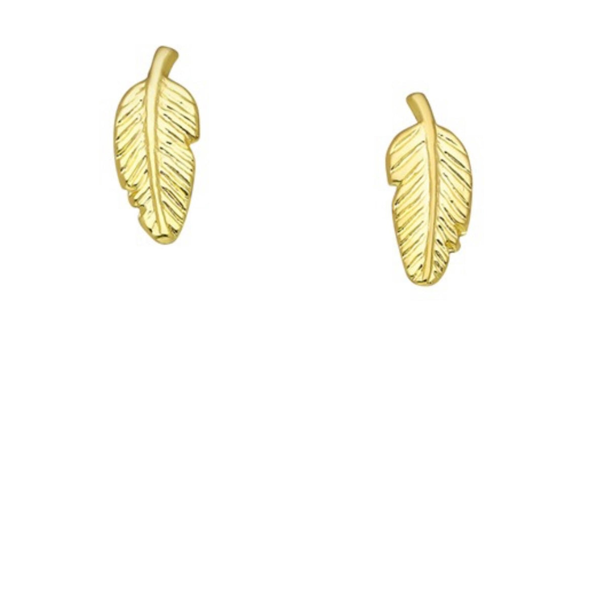 Adia Sterling Silver &amp; Gold Leaf Earrings - 925