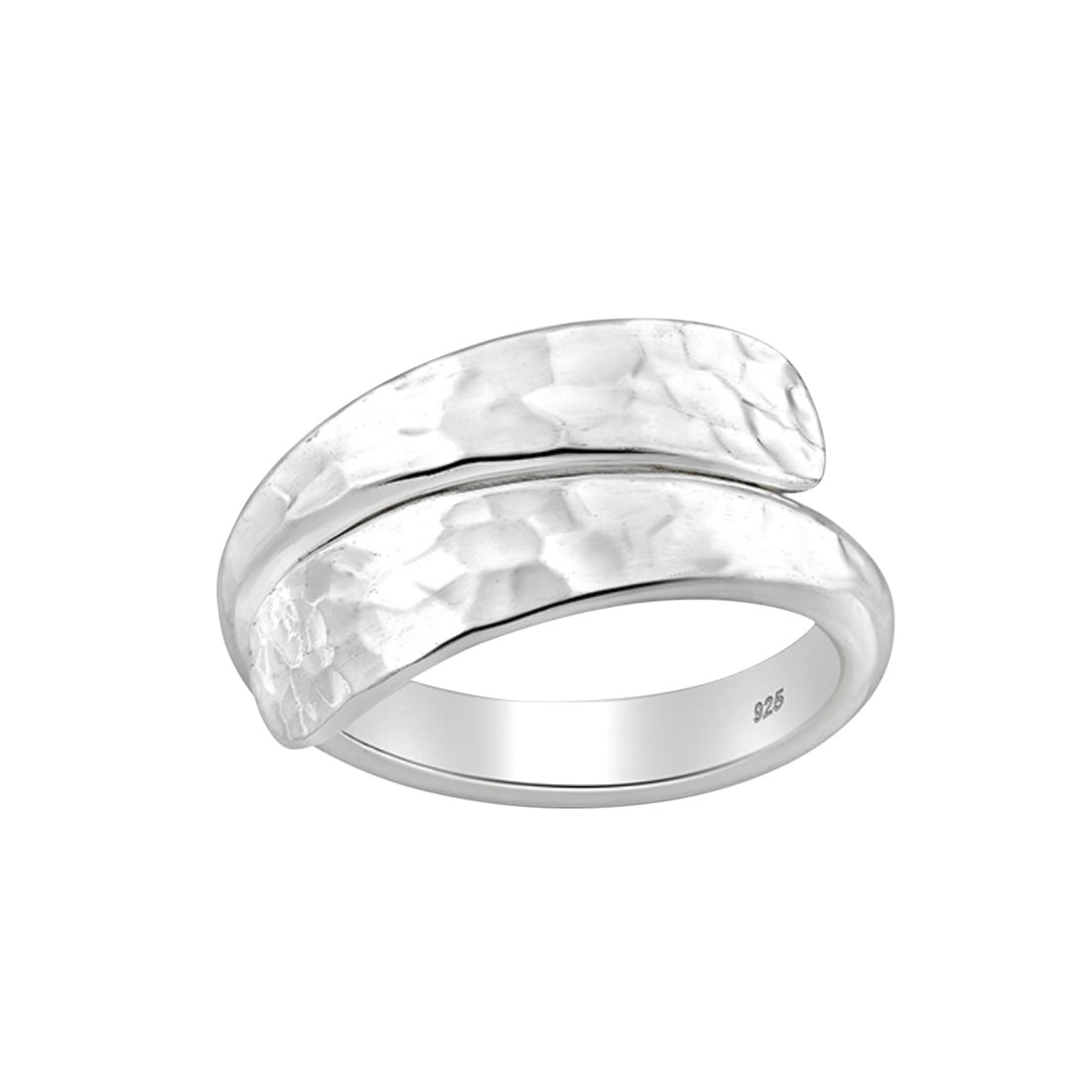 Sterling Silver Hammered Adjustable Ring