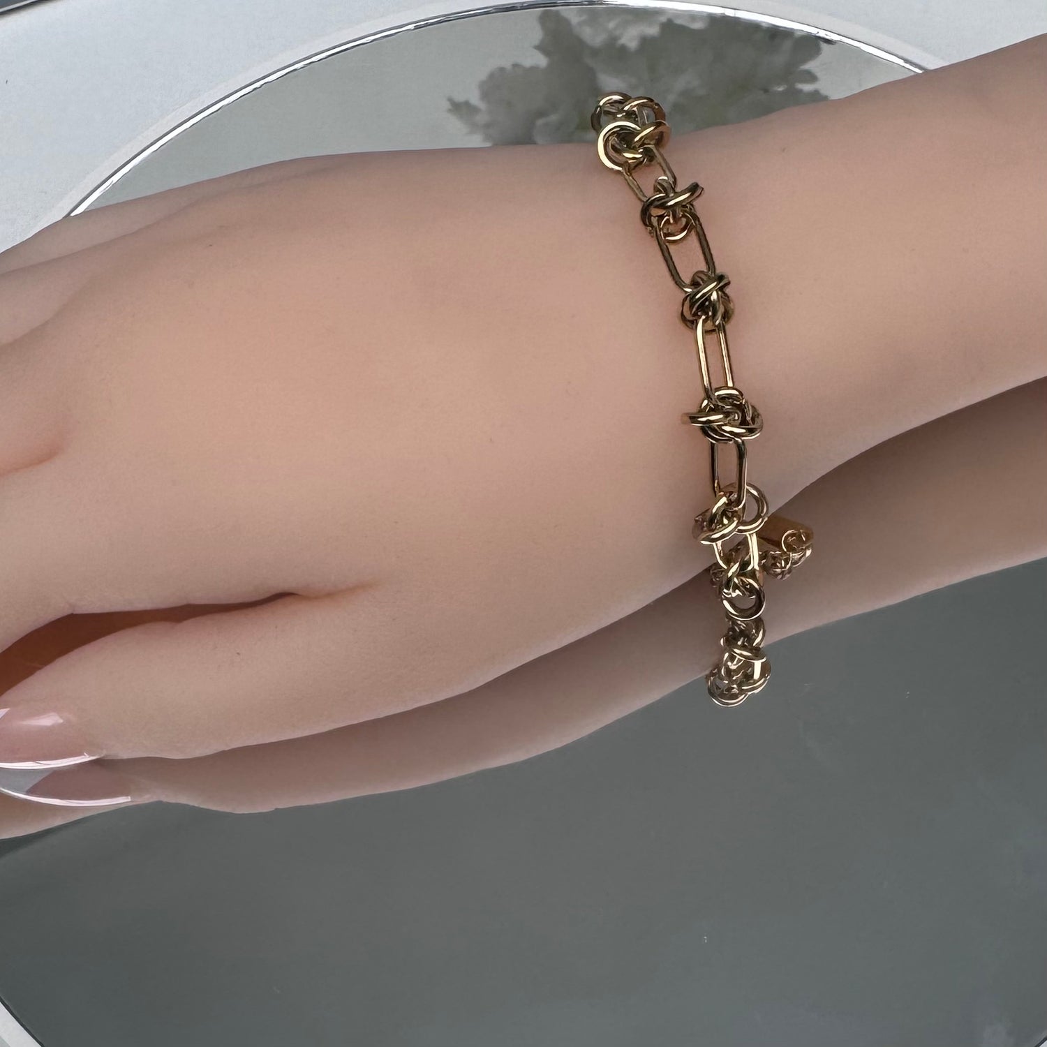 Stainless Steel Waterproof Chunky link bracelet in Silver or Gold Plate