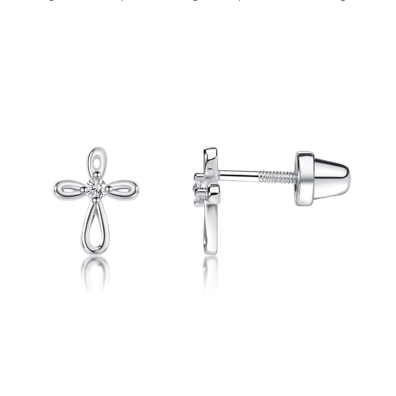 Infinity Cross Earrings