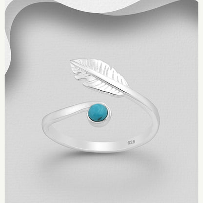 Silver Feather Ring